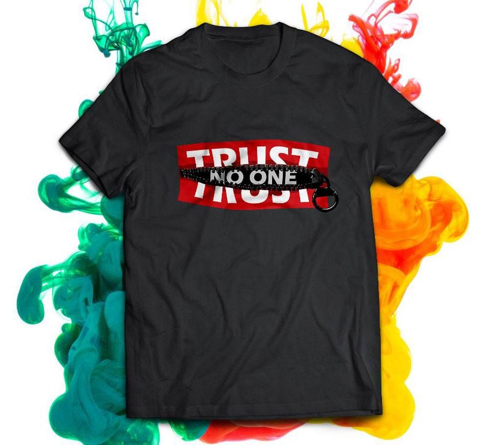 Trust No One Half Sleeve T Shirt for Men 