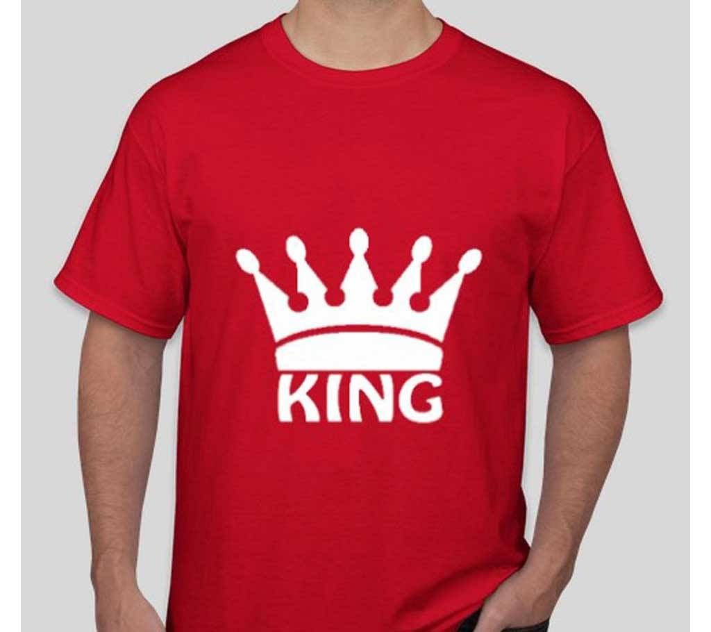 Red round Neck T-Shirt for King