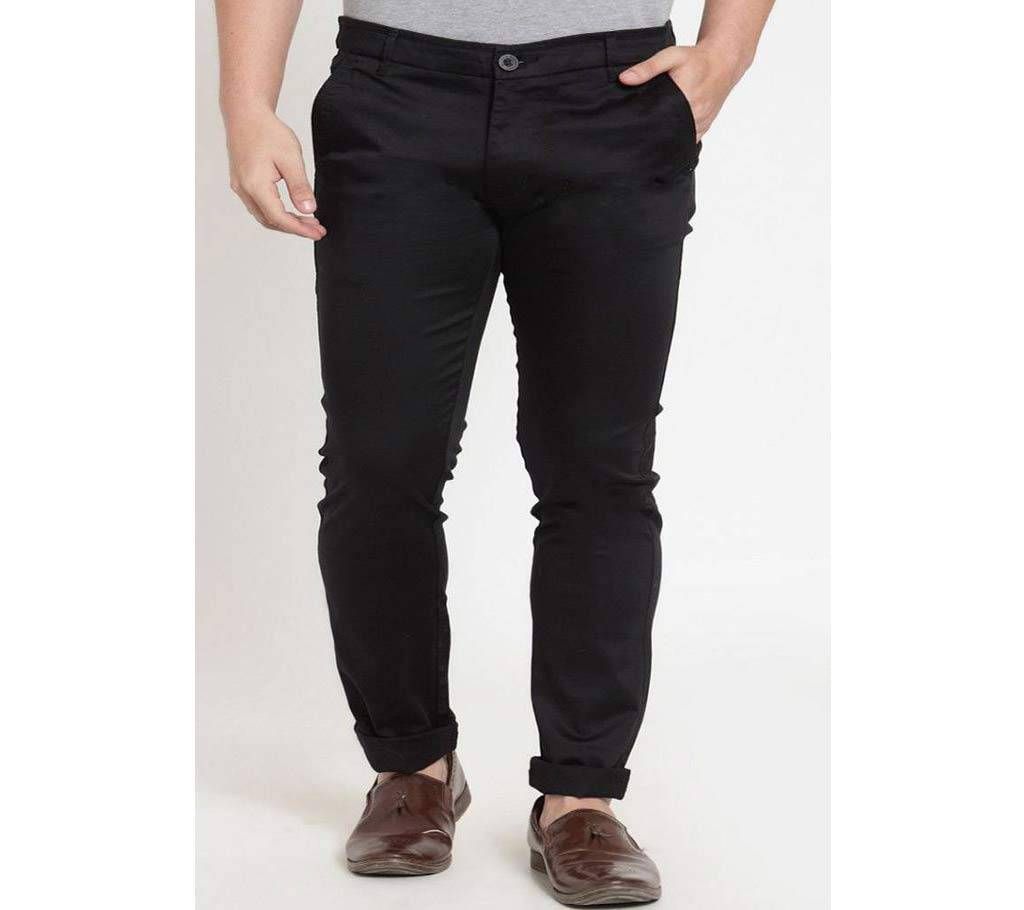 Black Charcoal Narrow Gabardine Pant 4