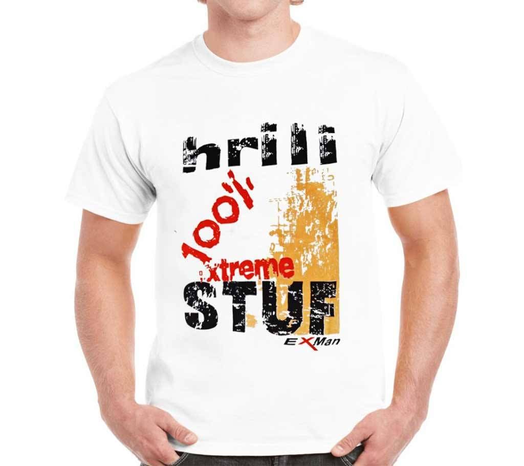 Half Sleeve Slim Fit Cotton T Shirt For Men 