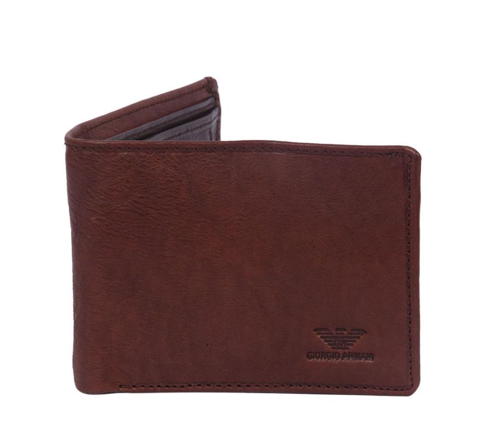 Georgio Armani  LEATHER WALLET MONEY PURSE CARD HOLDER FOR MEN