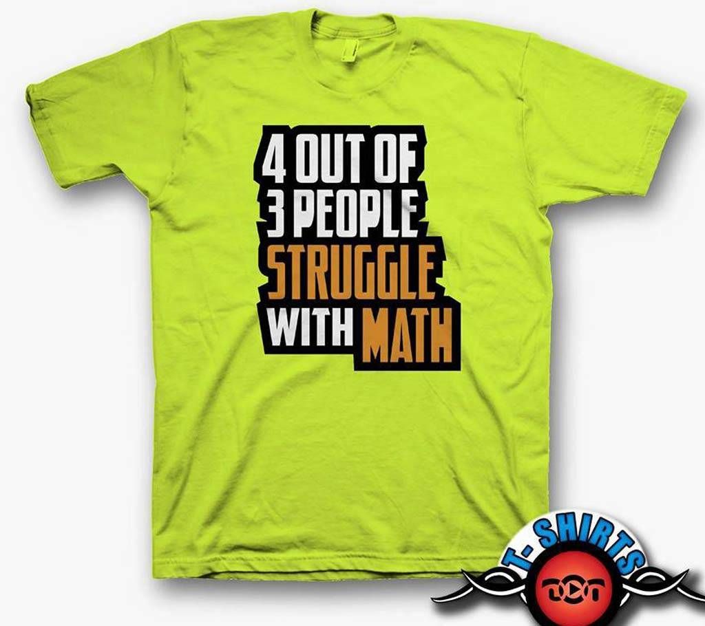 4 Out of 3 Menz Round Neck Cotton T-Shirt 