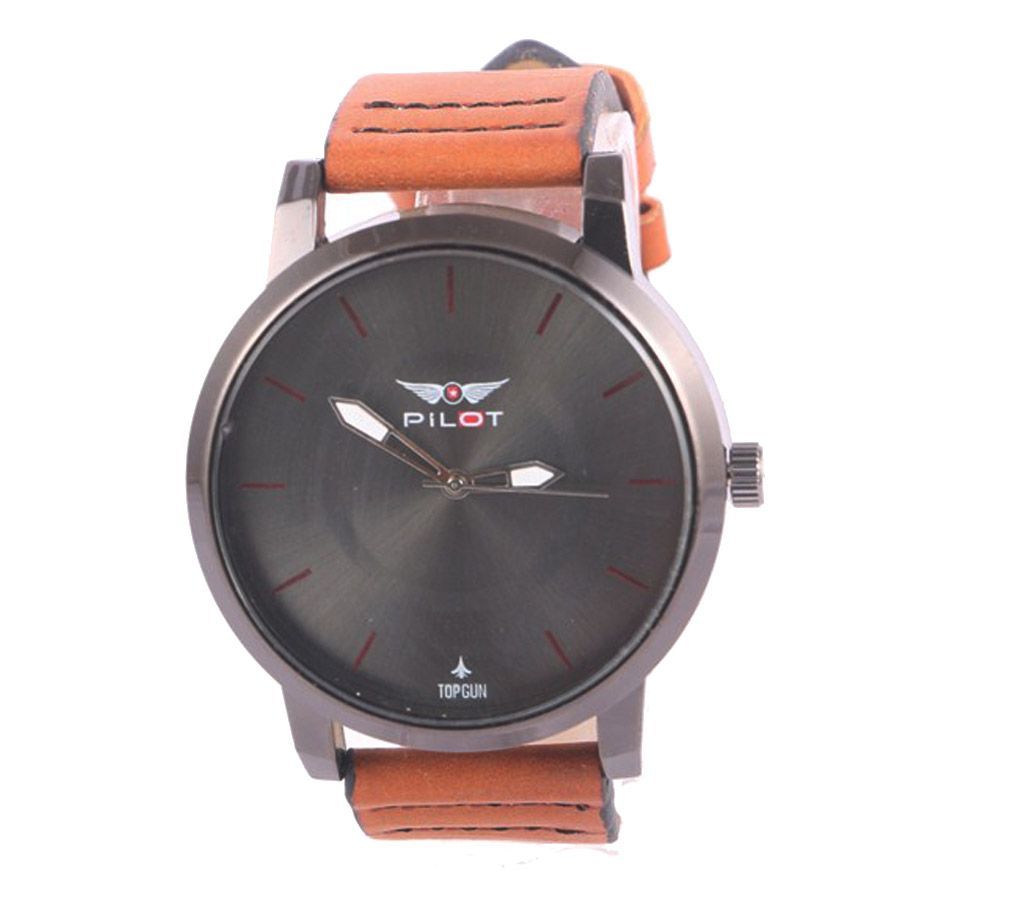 P 2967 Pilot Topgan Leather wrist watch for Men