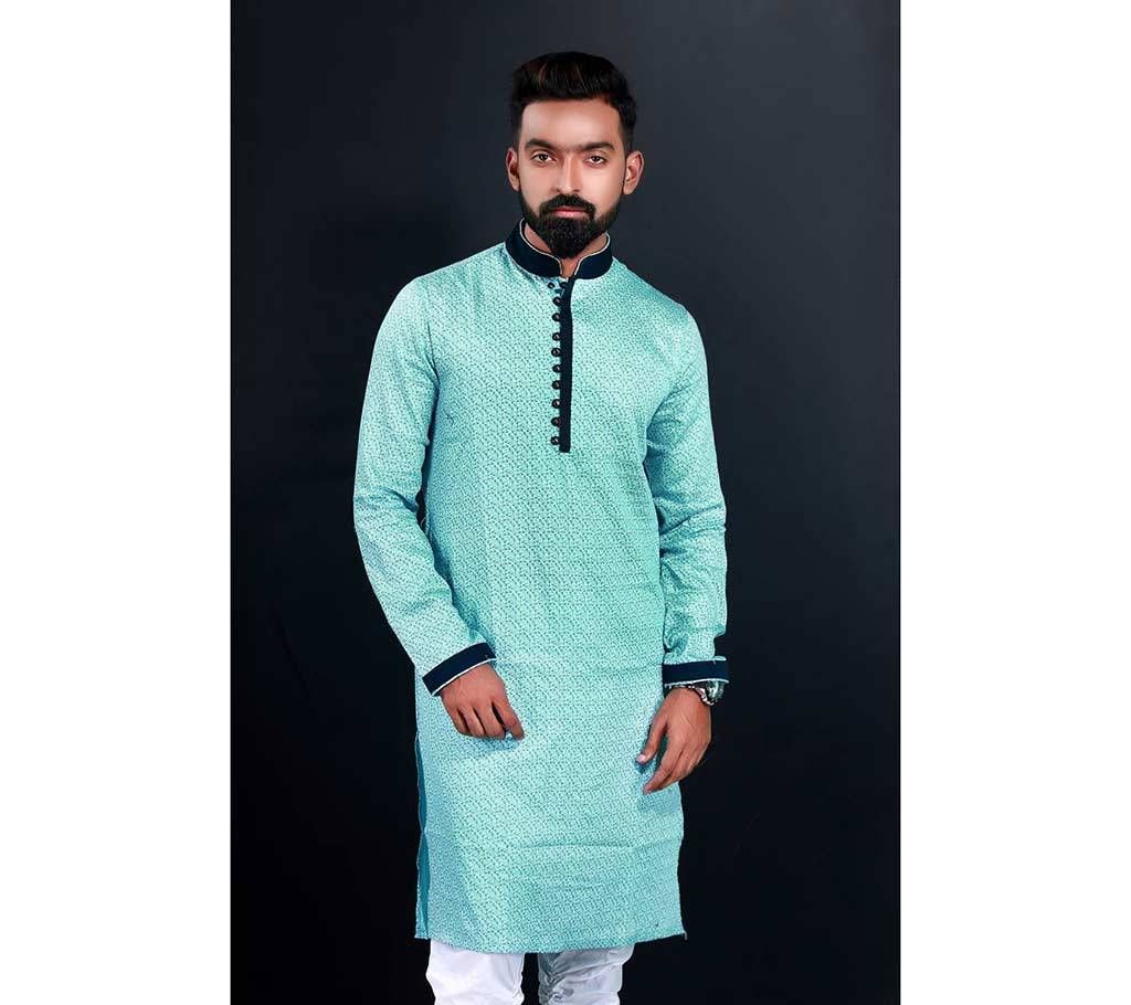 semi long cotton gents punjabi for men 
