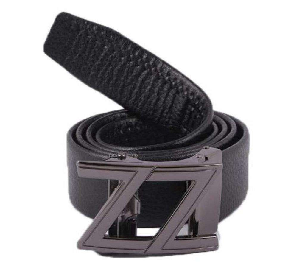 Black artificial Leather Belt For Man-CSB-180