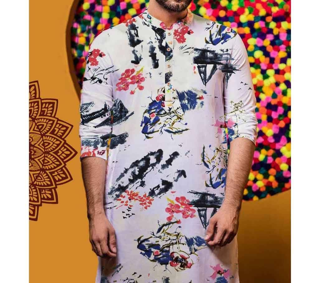 Semi Long Cotton Punjabi for men - FA003