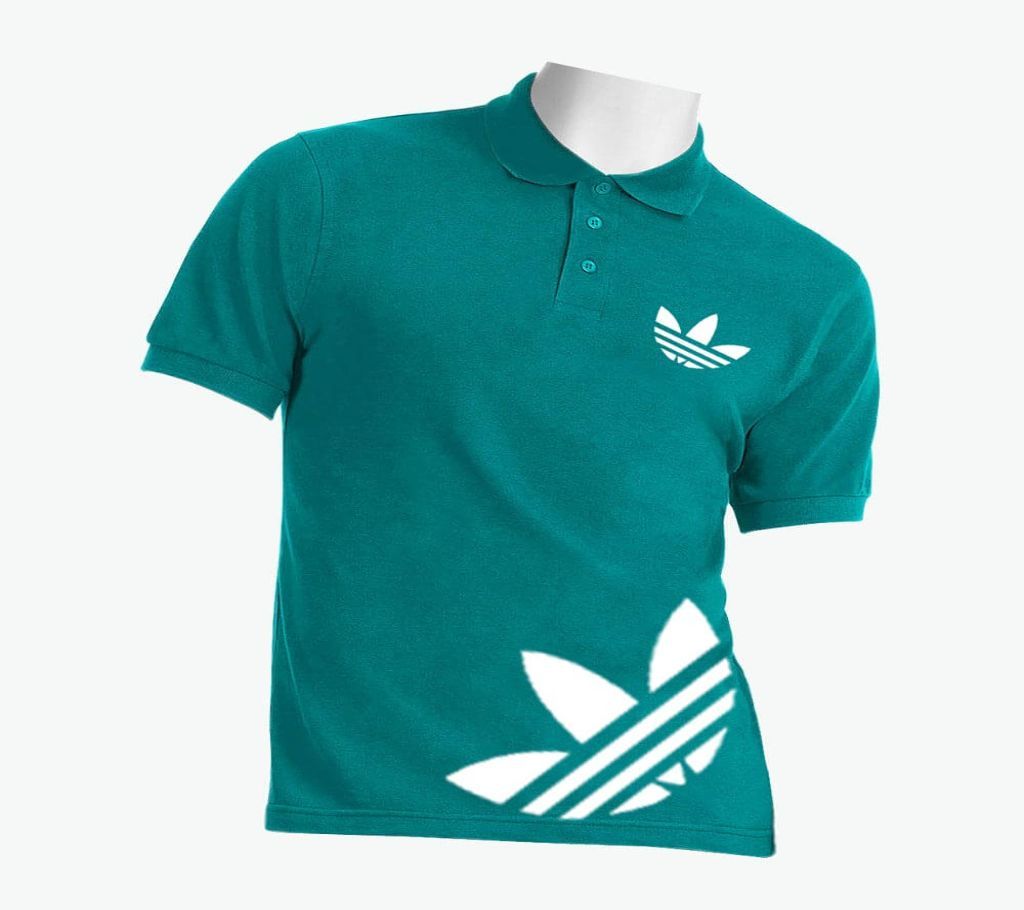 Mens Polo T-shirt Bottle Green