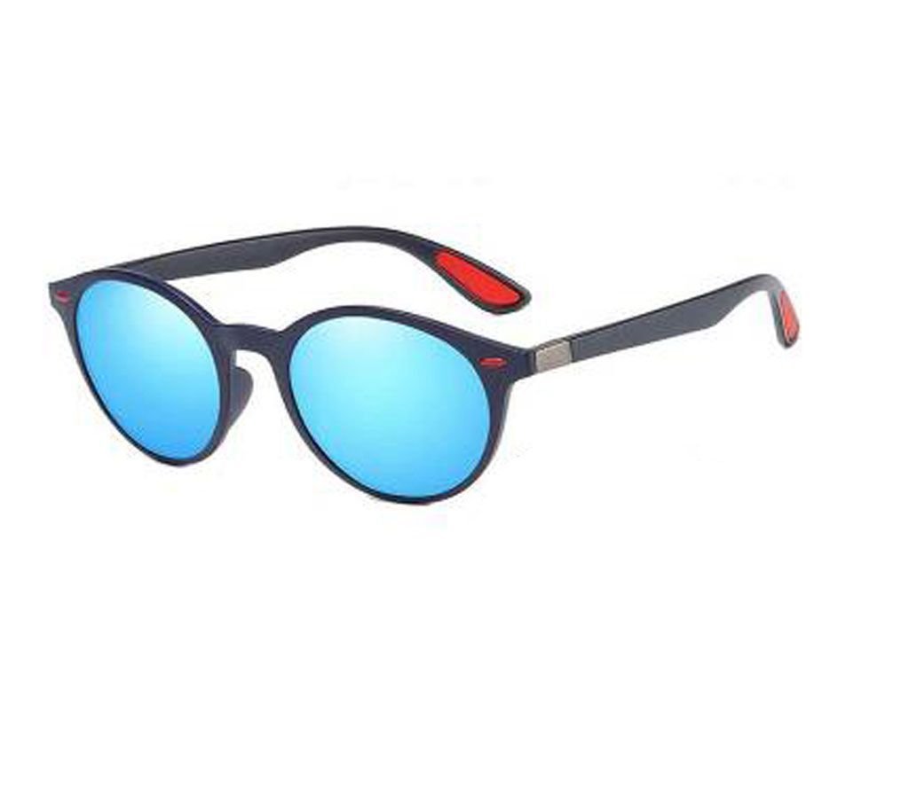 Round Shape Sunglasses For Men-Blue 
