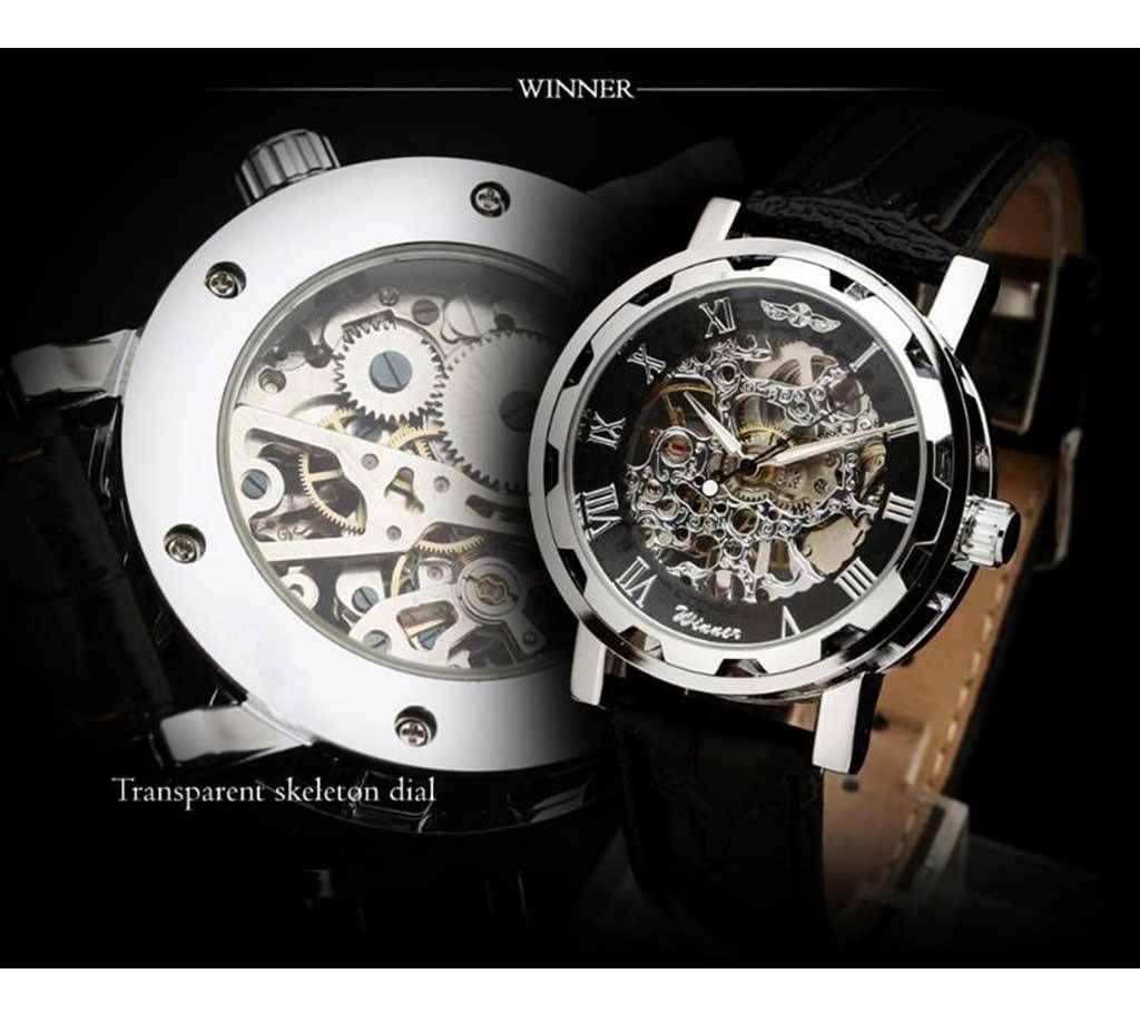 AW036 skeleton gents wrist watch 