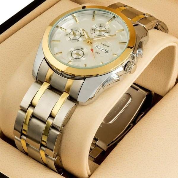 Tissot Day and Date Two Tone Watch - Copy