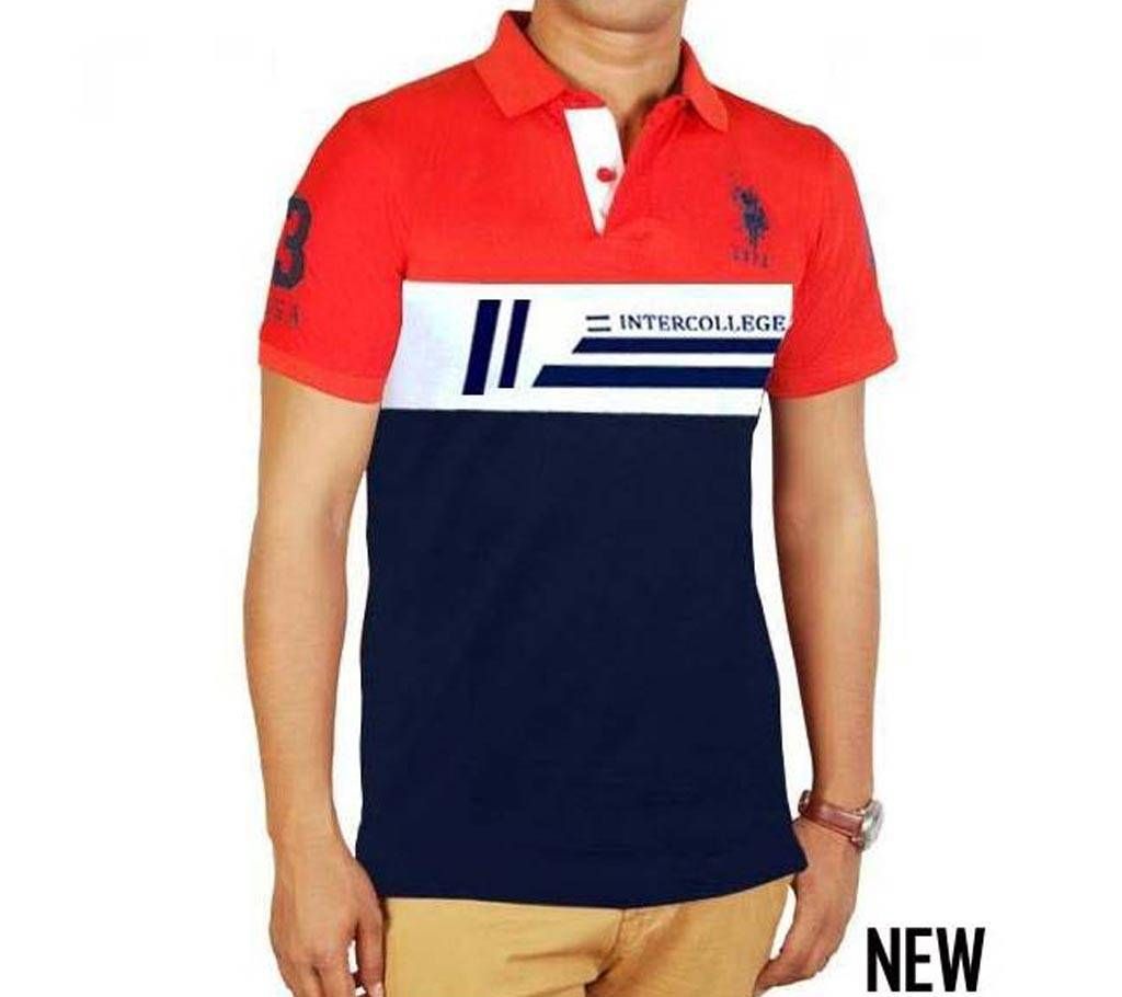 Gents Half Sleeve Multicolor Polo Shirt