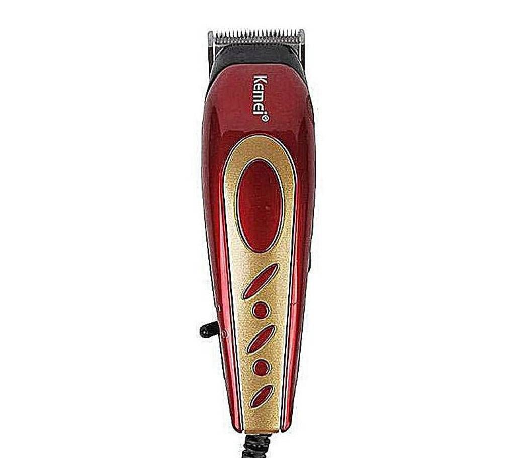 Kemei KM-5 Professional Barber Hair Clippers For Hair Salon Equipment - Red