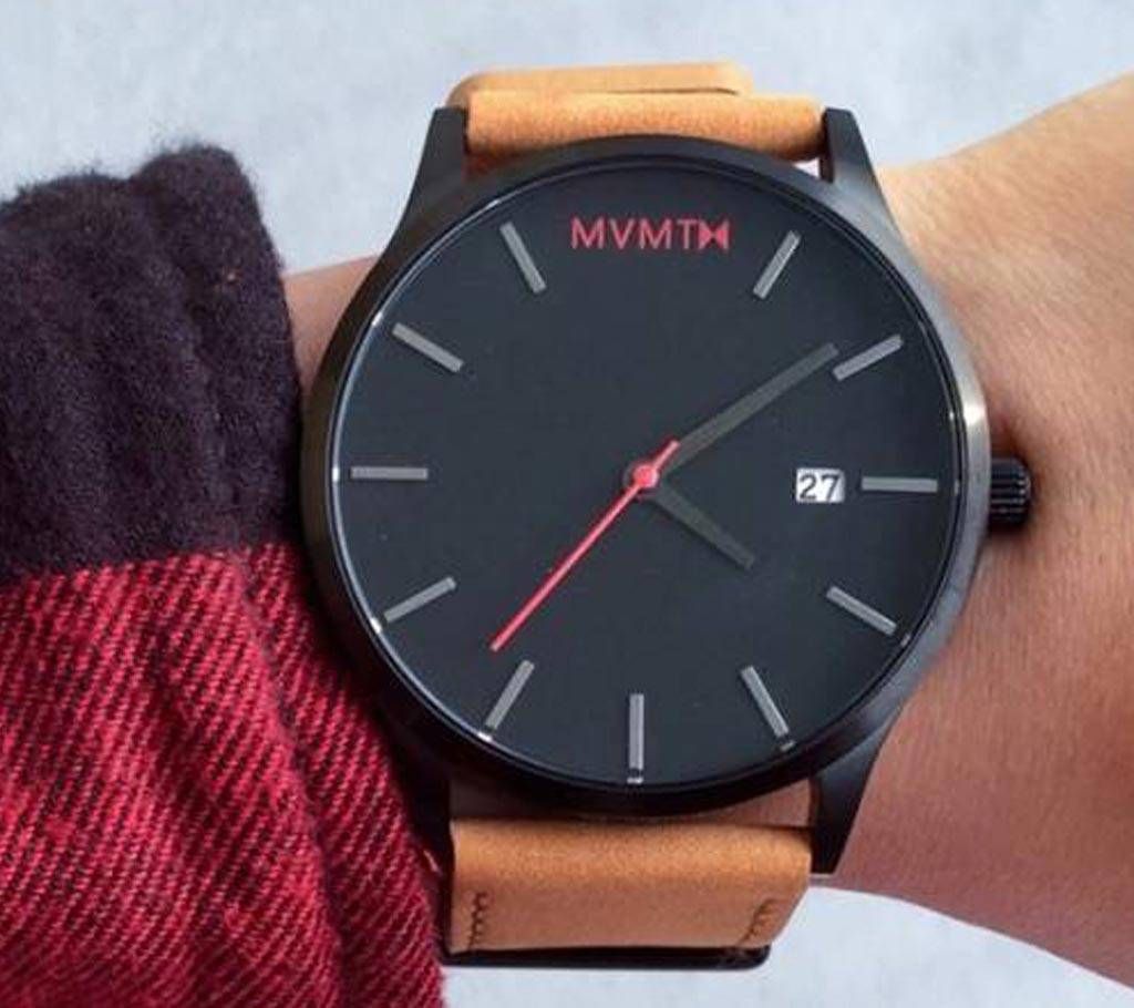 MVMTM Leather Analog Watch For Men