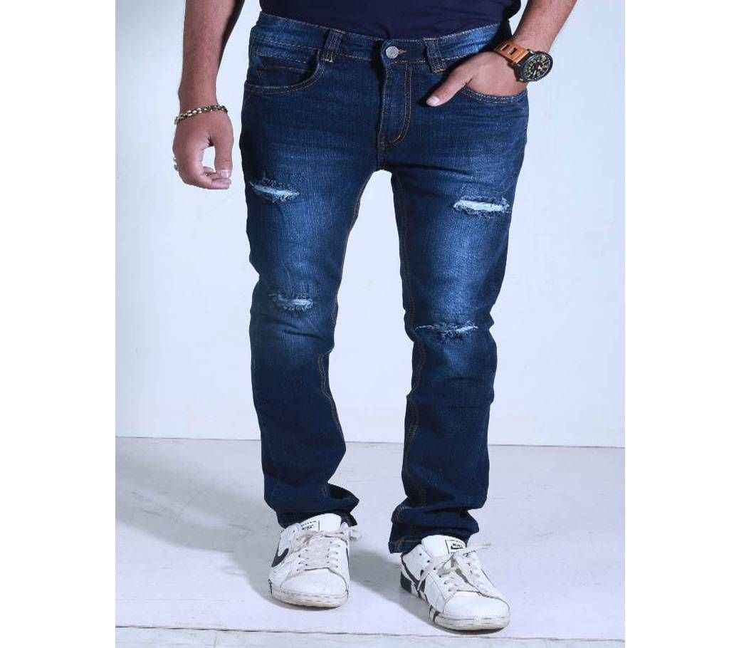 Ripped Stretch Denim Pant