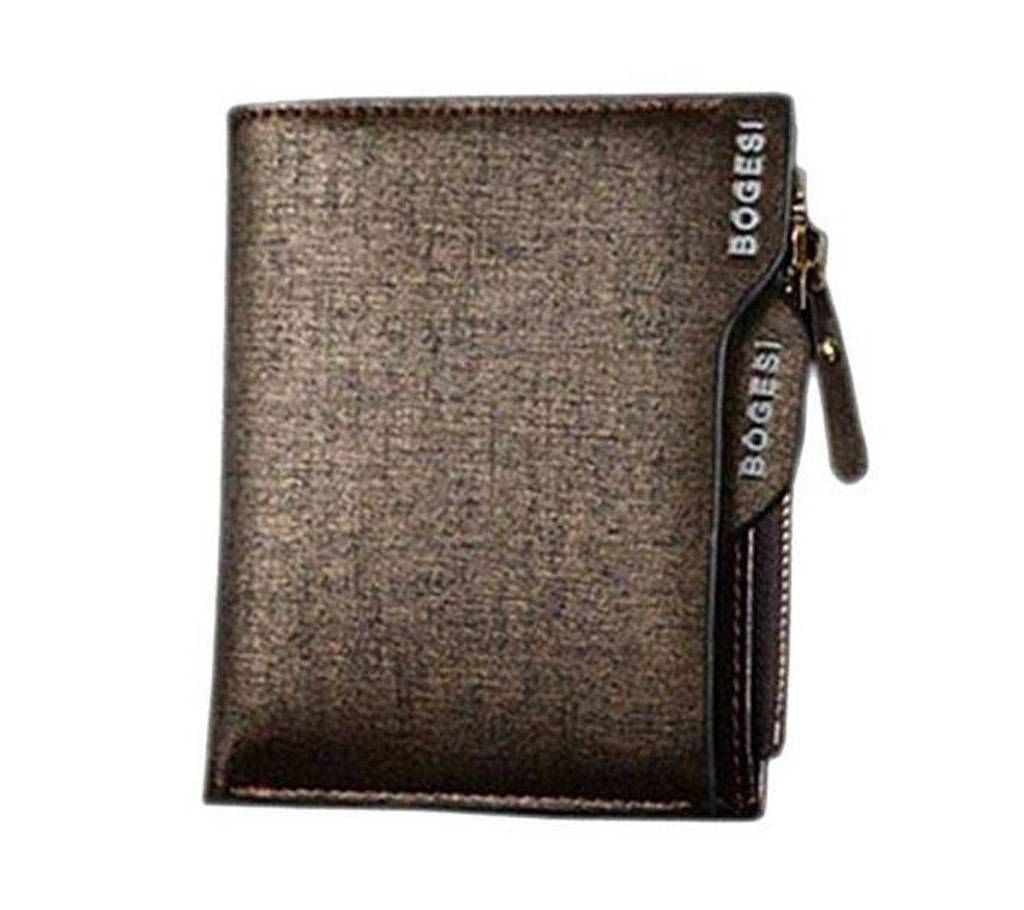 Coffee Leather Bogies Wallet for Men