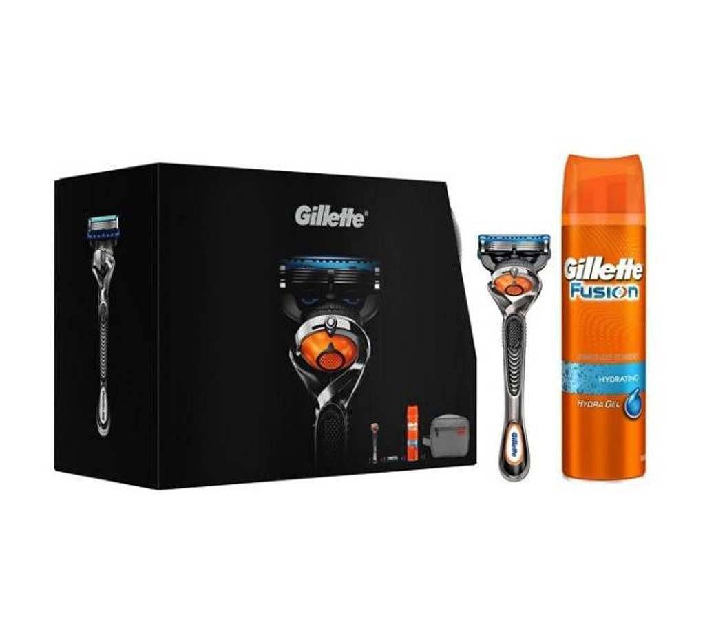 Gillette Set (Razor, Shave Gel, Cartridge & Bag) EU