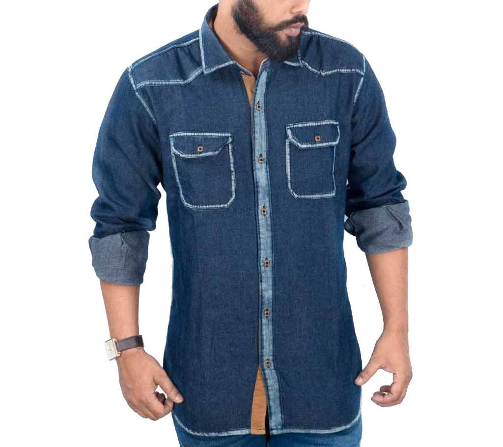 Menz Casual Shirt - 43647 - indigo
	
	
	
	
	
	
	
	
	
	
