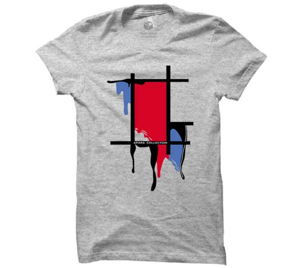 Decorated Gents Half Sleeve Cotton T-Shirt