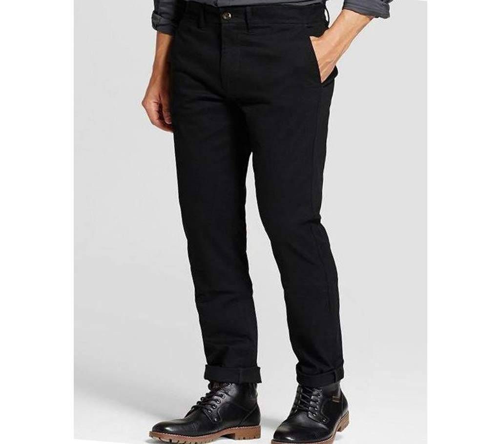 Dark Black Regular Fit Gabardine Pant 3