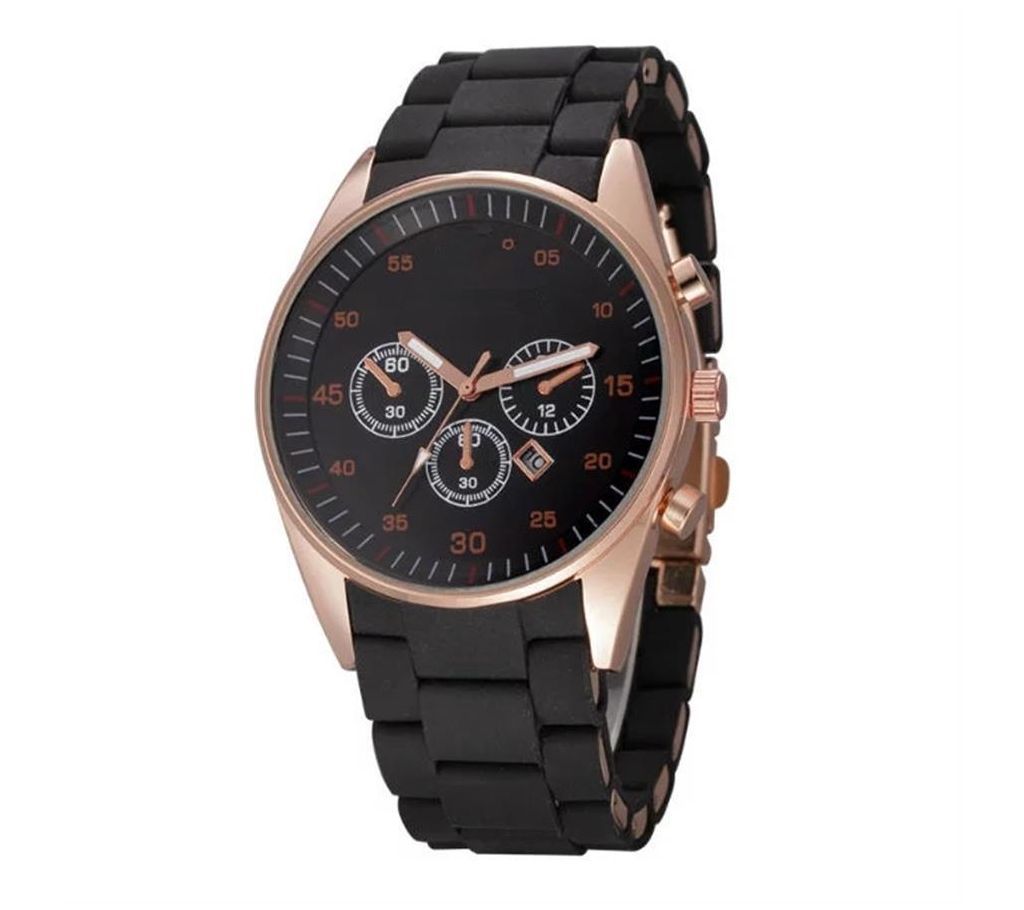 Silicone & Alloy Emporio Armani (Replica) Wristwatches for Men