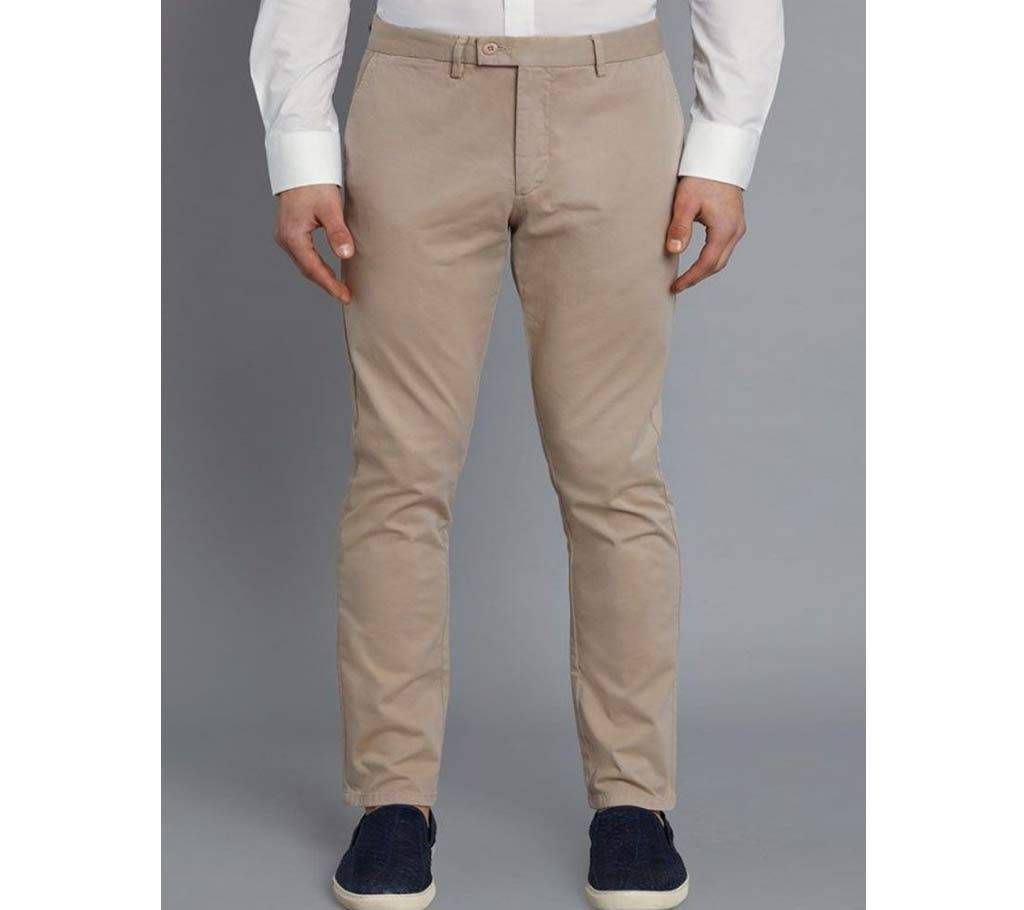 American Eagle Gaberdine Semi Narrow Pant Light Brown (Non Stretch) Gabardine Pant
