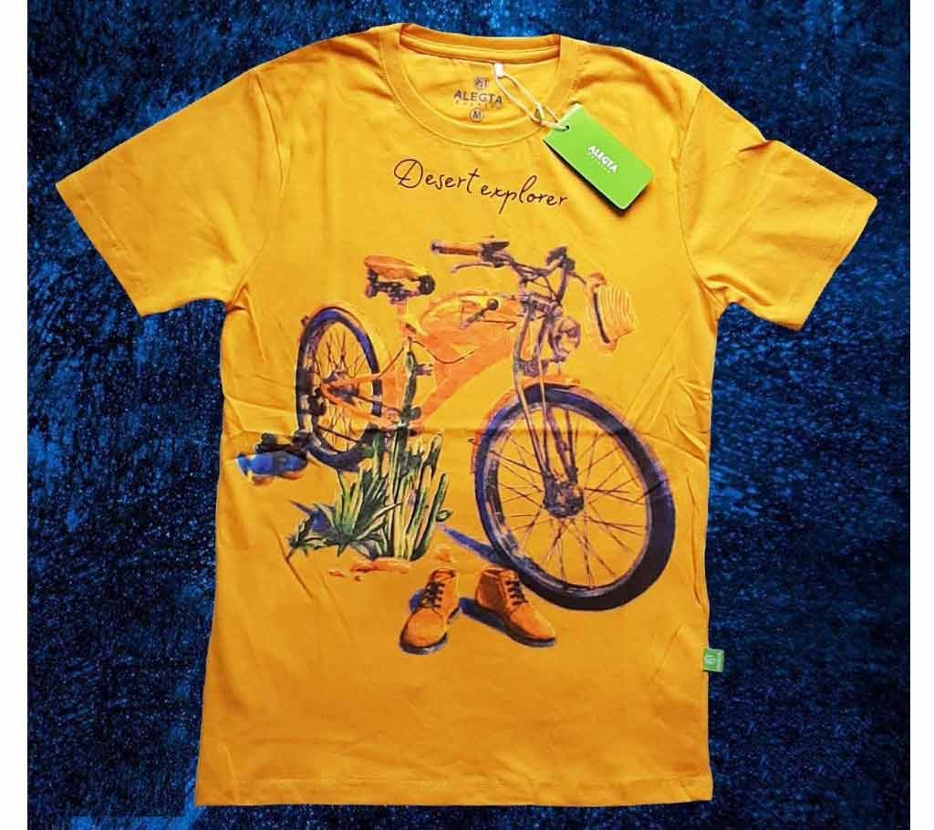 Rubber Print Cotton T-Shirt - 06 - AGF