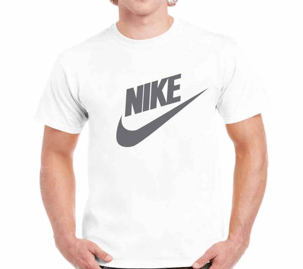 Nike Half Sleeve Slim Fit Cotton T Shirt For Men 