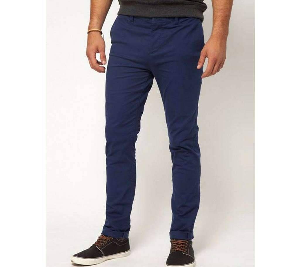 Royal Blue Gaberdine Pant For Men