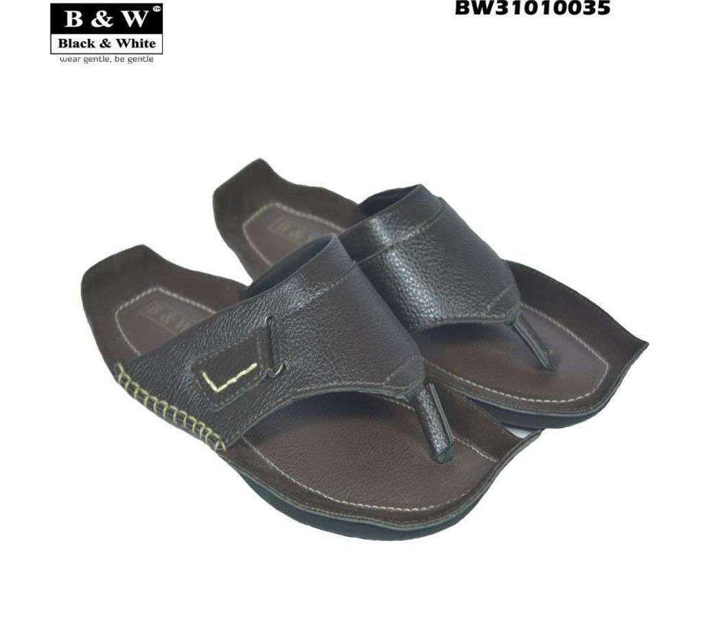 Black & White - Brown Sandal for Men
