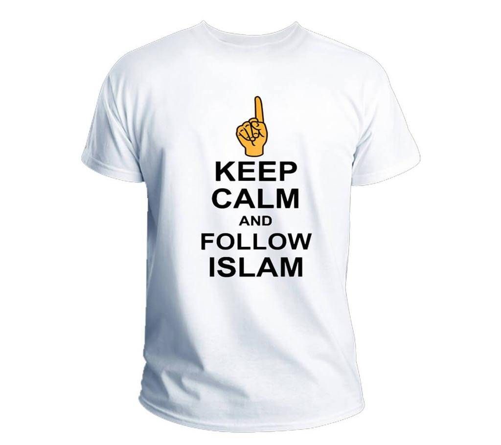 Keep Calm And Follow Islam Summer Menz Half-sleeve T-Shirt