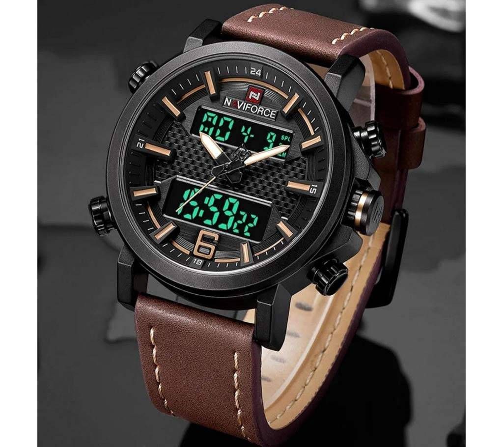 Naviforce 9135 Original Watch For Men Brown