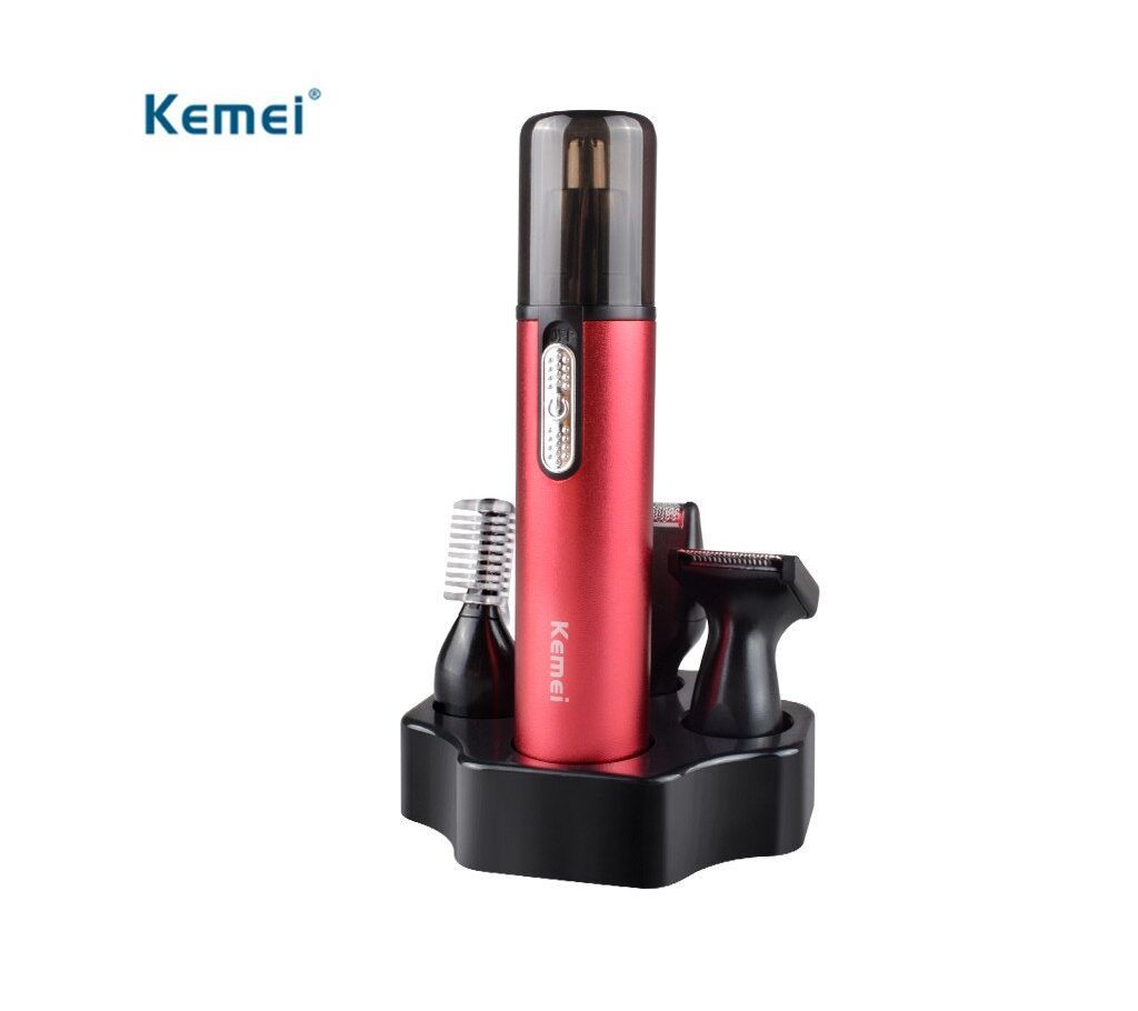 Kemei KM-6620 4 in 1 Rechargeable Battery Nose and Ear Hair Trimmer Men Trimmer For Sideburns Hair Cut Eyebrow Trimmer For Men and Women