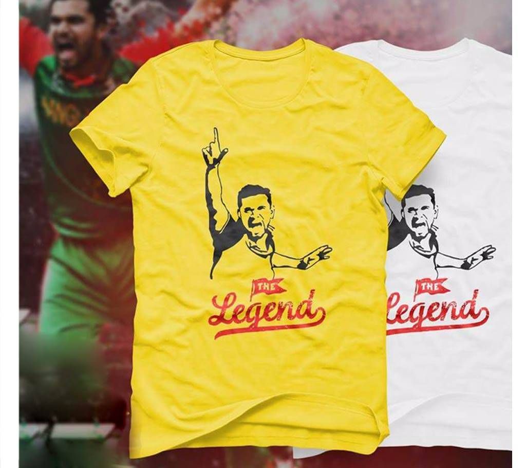 "মাশরাফি The Legend" Gents half sleeve cotton t-shirt 