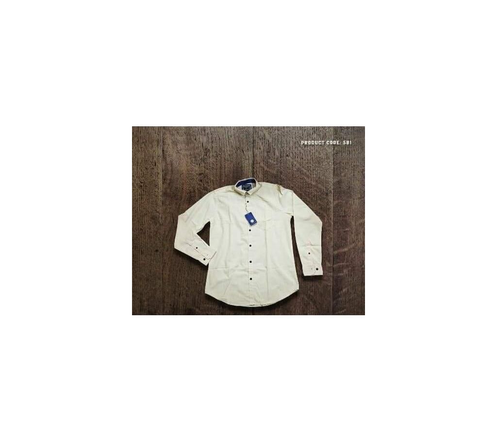 men's causal cotton full slive shirt