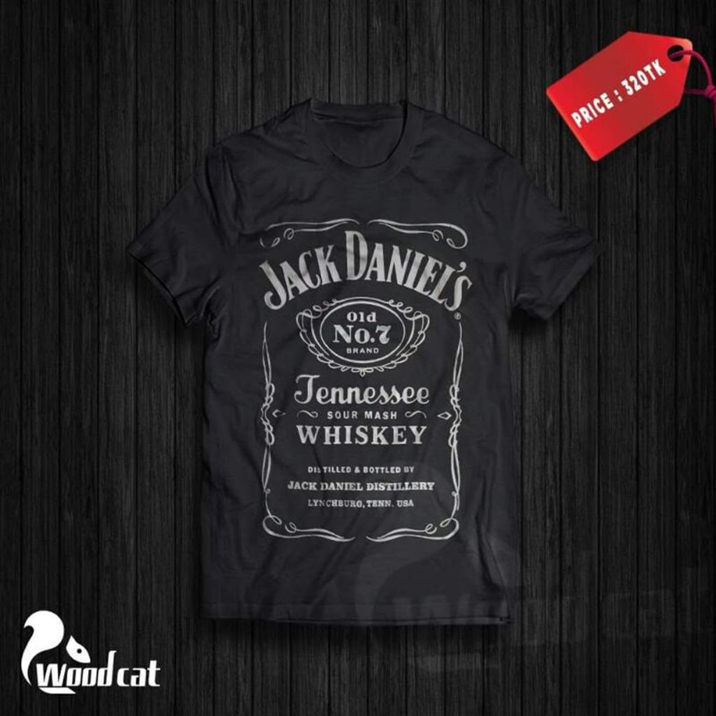 JACK DANIELS Half Sleeve T-Shirt For Men