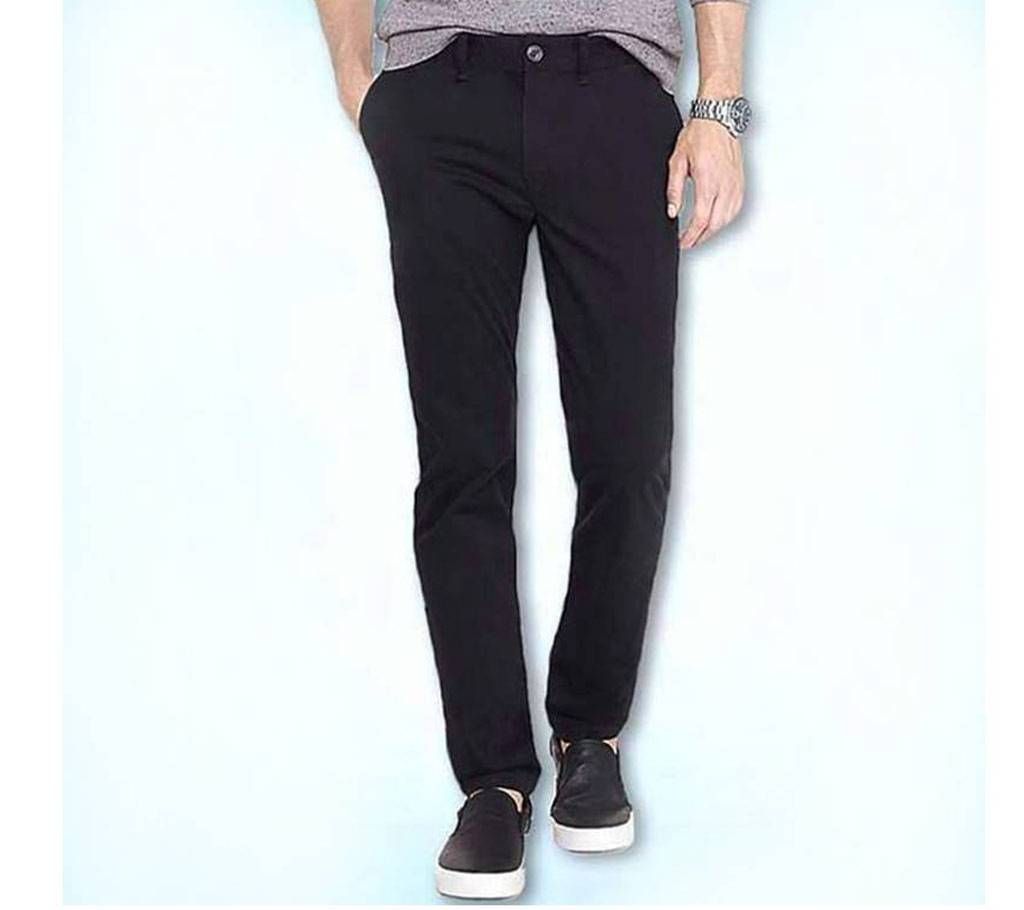 Black Gabardine Pant for Men