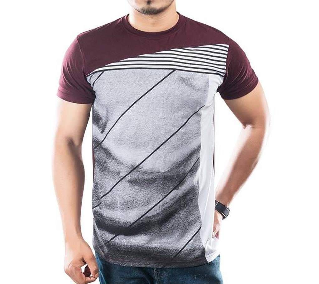 Aristo round neck multicolor t shirt for men 
