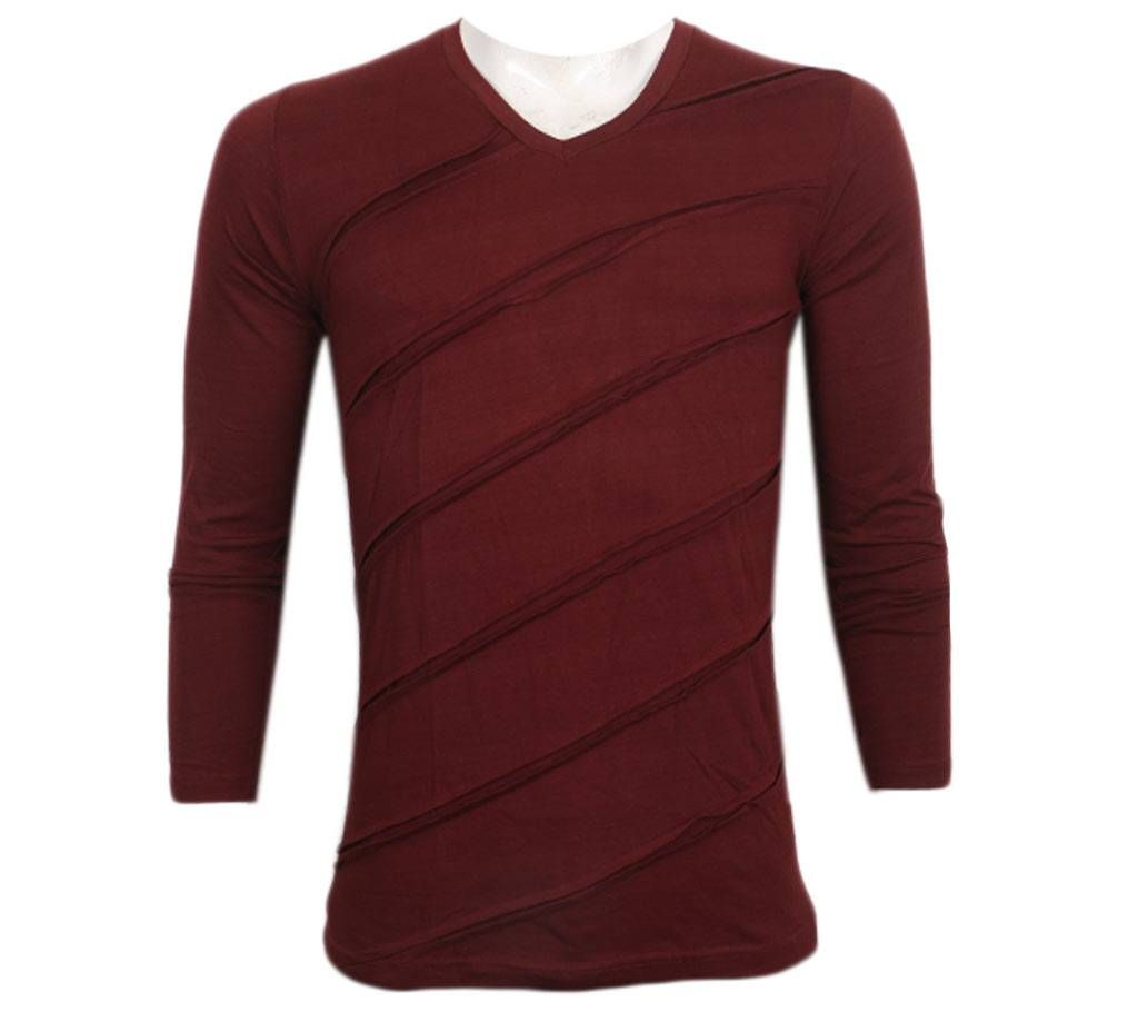 V-Neck Full Sleeve T-Shirt 