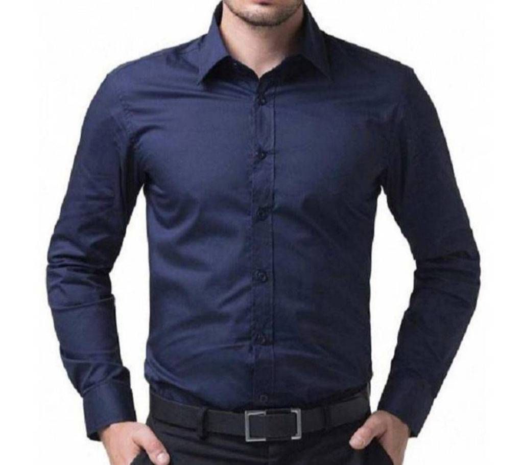 Full sleeve navy blue Shirt