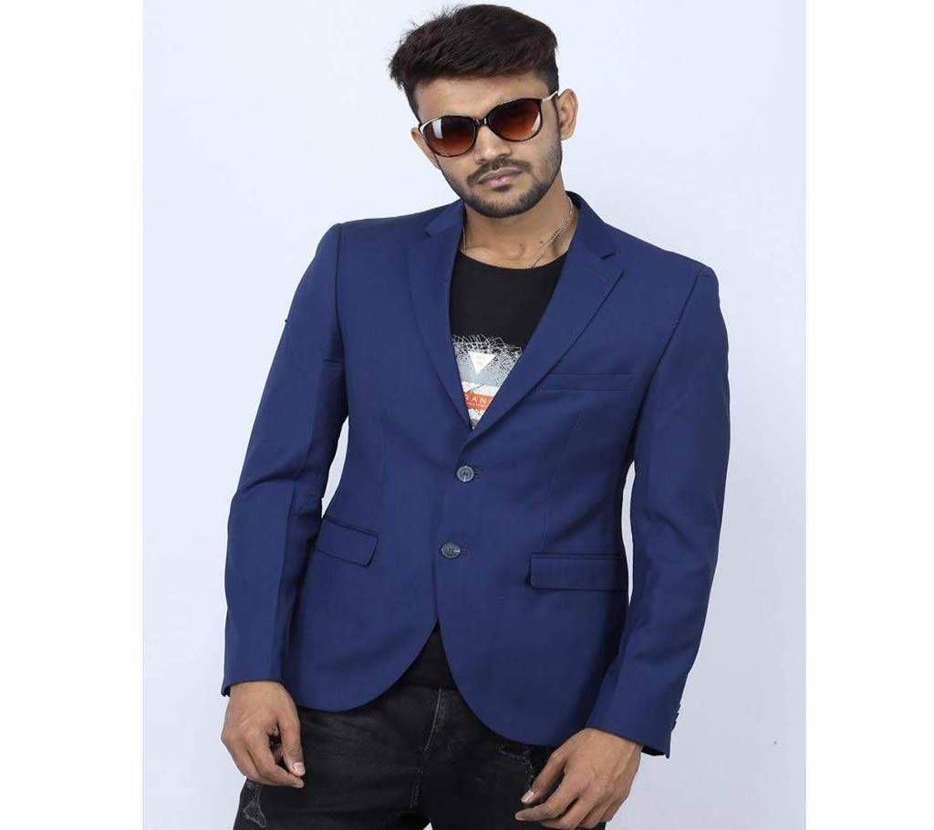Angelo Litrico Slim Fit Casual Blazer - Royal Blue