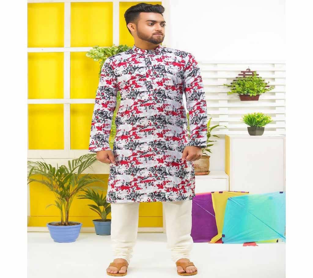 LAVELUX Boishakhi Printed Cotton Panjabi