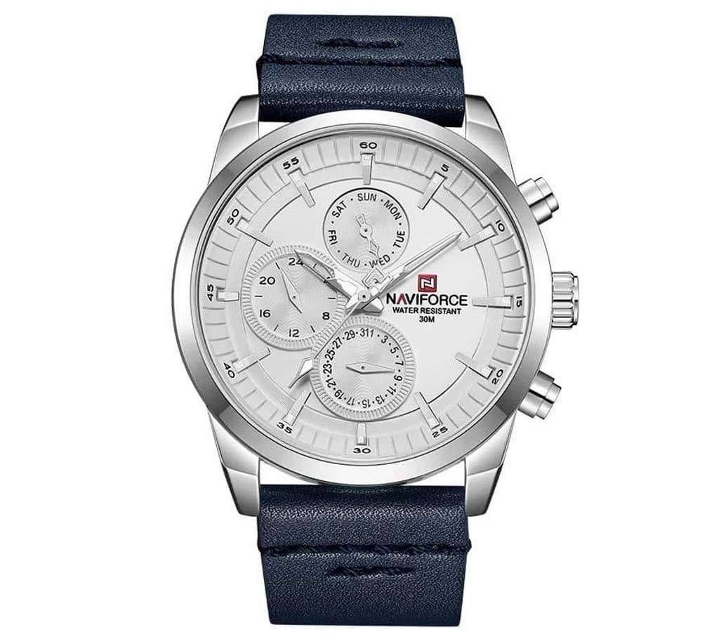 NAVIFORCE 9148 FULL CALENDAR Leather watch For Men