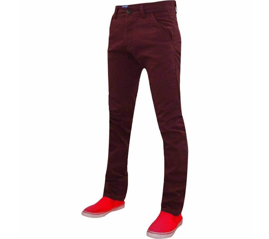 Brown Twill Gabardin Pant For Men