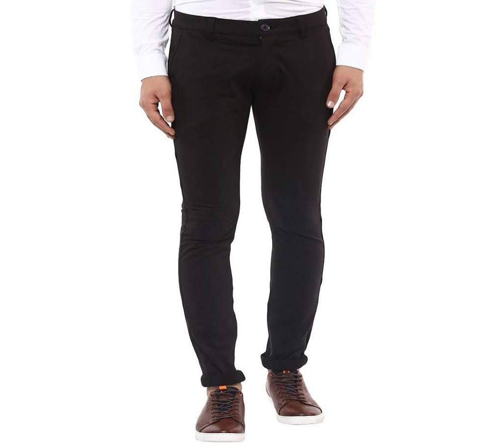 Matt Black Skinny Fit Gabardine Pant 9