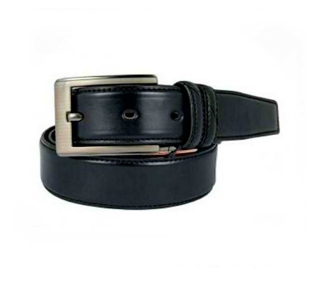 Black Leather Belt for Men-CSB-156