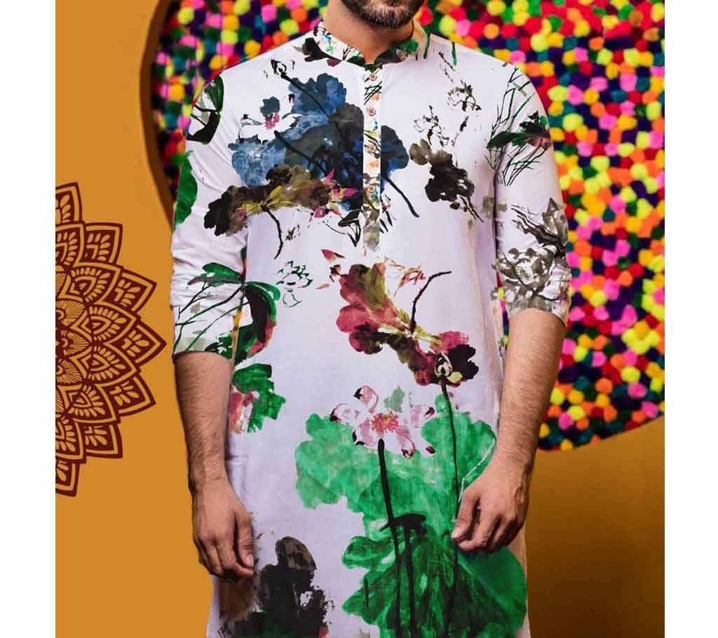 Semi Long Cotton Punjabi for men - FA006