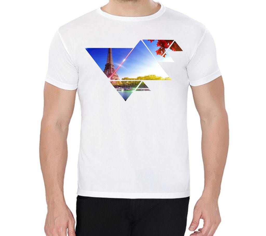 Paris - Half Sleeve T-shirt For Men