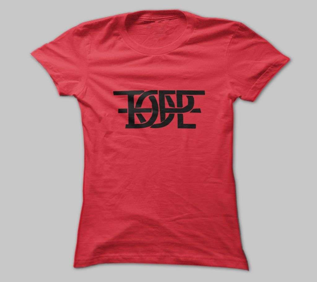 DOPE RED COTTON TSHIRT FOR MEN