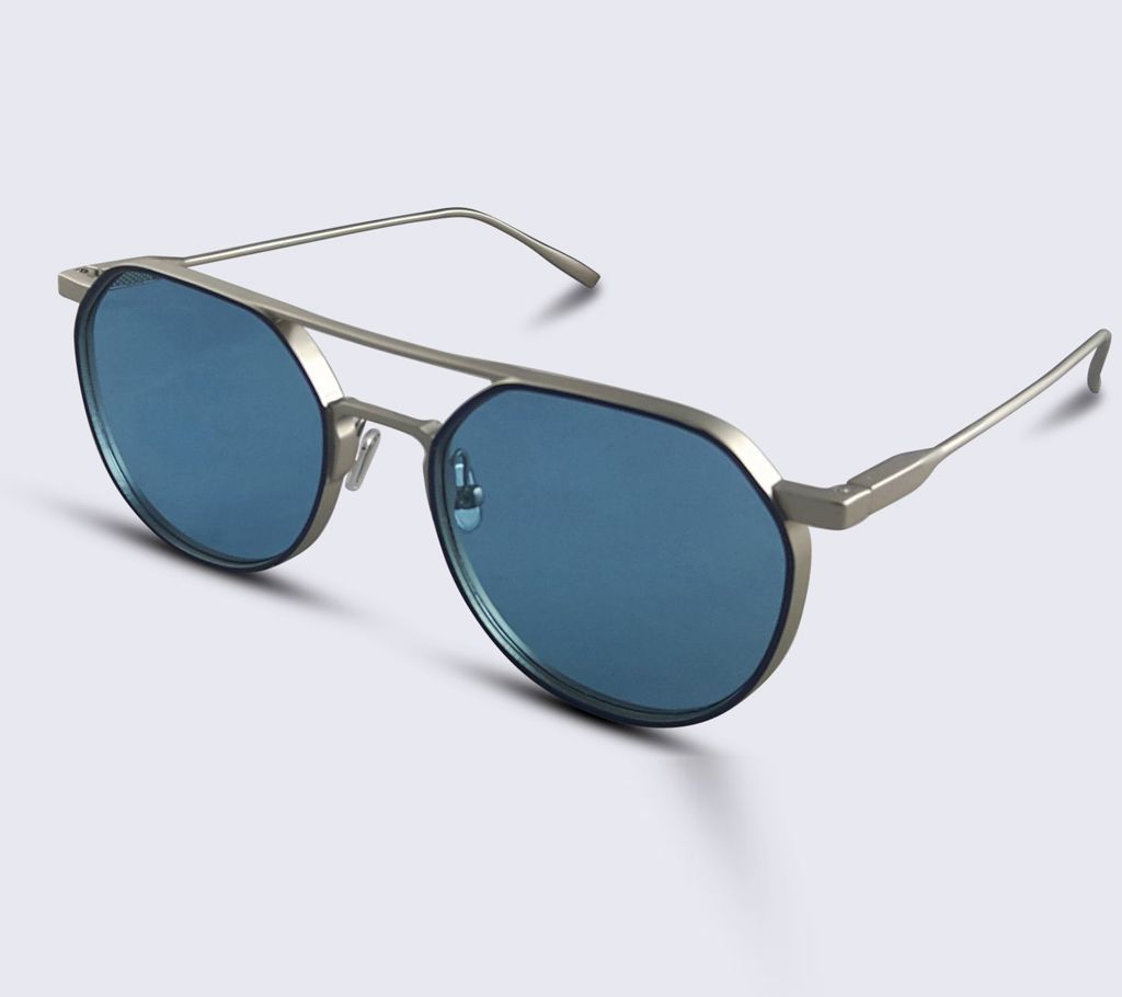 Metal Blue Sunglasses For Men 
