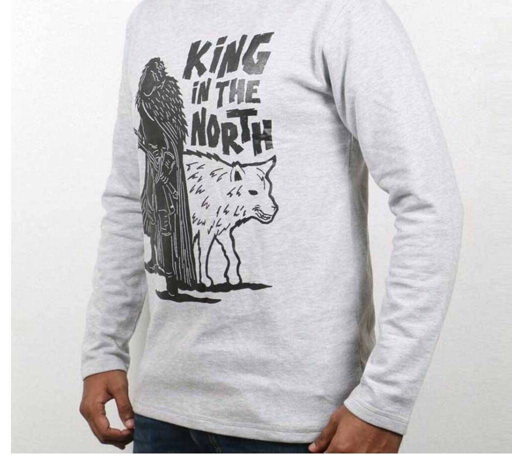 King in the North Gents full sleeve cotton t shirt 